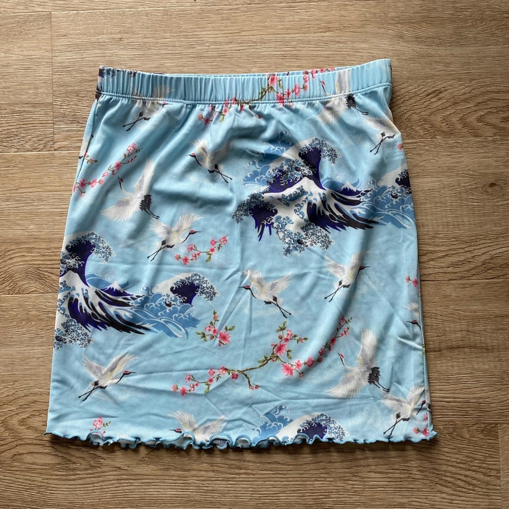 F21 Sheer mini skirt